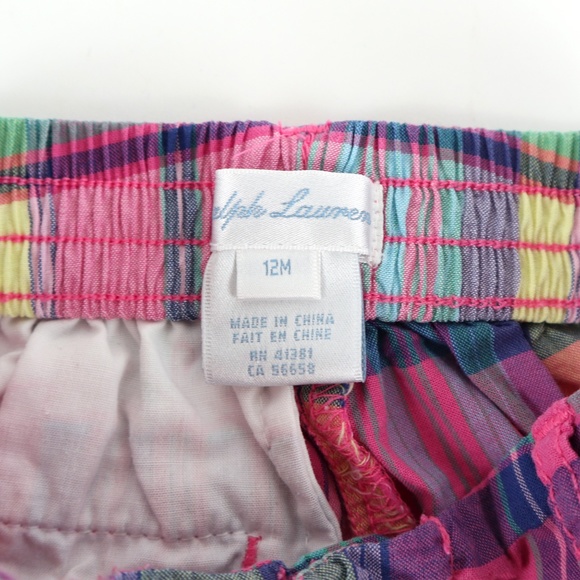 RALPH LAUREN shorts, girl's size 12M - Picture 4 of 4